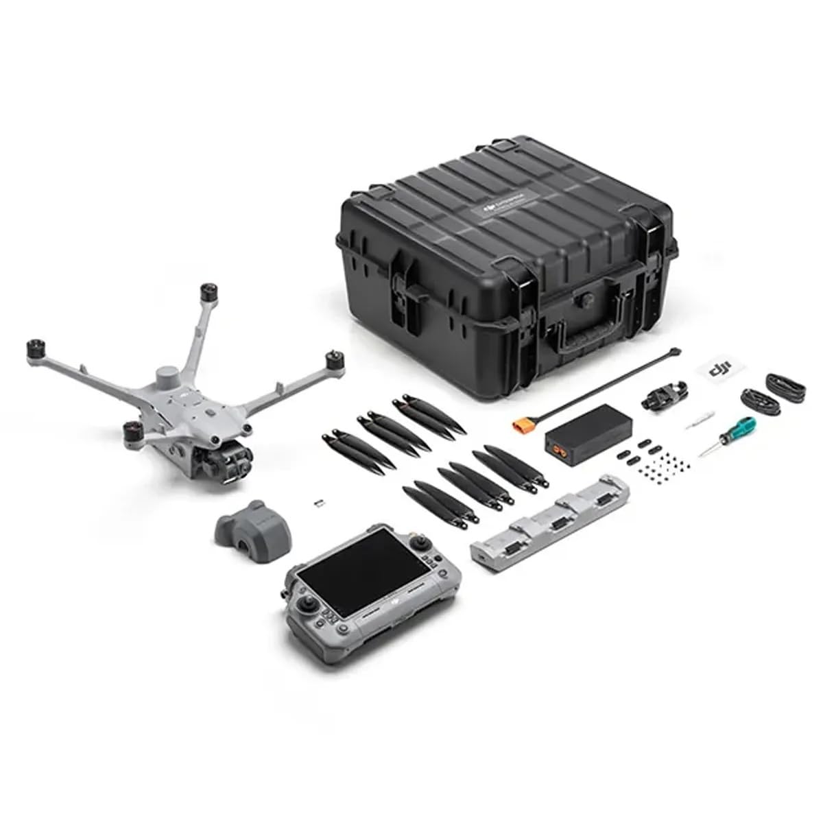 DJI Matrice 4TD Quadcopter with RC Plus 2 Enterprise, Thermal, Wide & Tele Lenses, Laser Range Finder, Low-Noise Anti-Ice Propellers, IP55