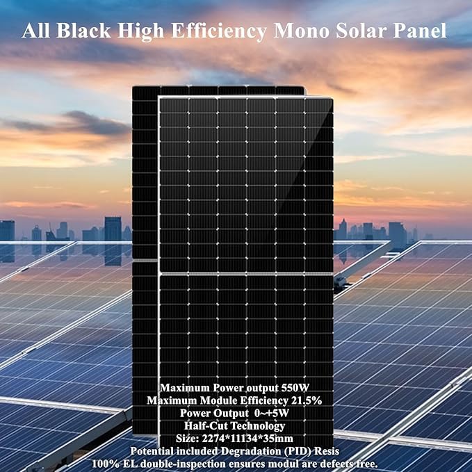 30KW Hybrid Solar Power System Complete Kit 54PCS 550W Solar Panel (30KW) + 3 Sets 48V 10KW Split Phase Inverter Built in MPPT+ 6 Sets-51.2V 314Ah 16kwh LiFePO4 Home Storage Lithium Battery