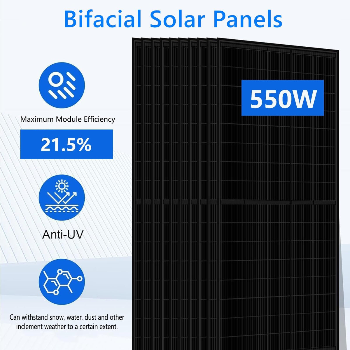 20KWH Hybrid Solar Power System Complete Kit 20PCS*550W Solar Panel (11KW) + 1Sets*48V 12KW Hybrid Inverter Split Phase Inverter Built in MPPT+ 1Sets*51.2V 406Ah 20kwh LiFePO4 Home Lithium Battery