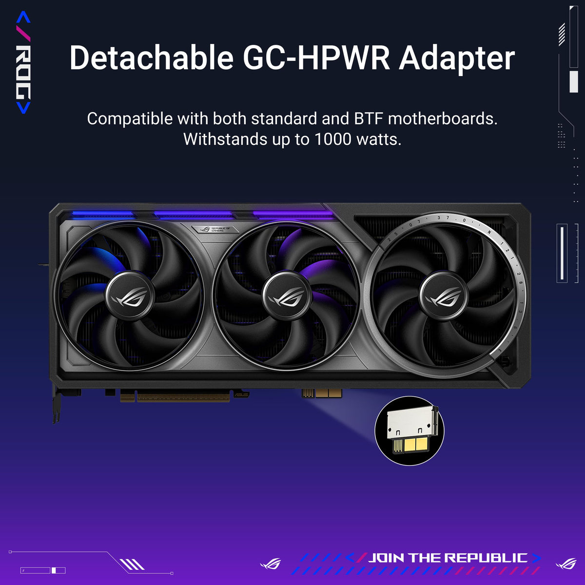 ASUS ROG Astral NVIDIA GeForce RTX 5090 32GB GDDR7 BTF OC Edition Gaming Graphics Card, 3.8-Slot, 1000W Support, 3 Year Warranty