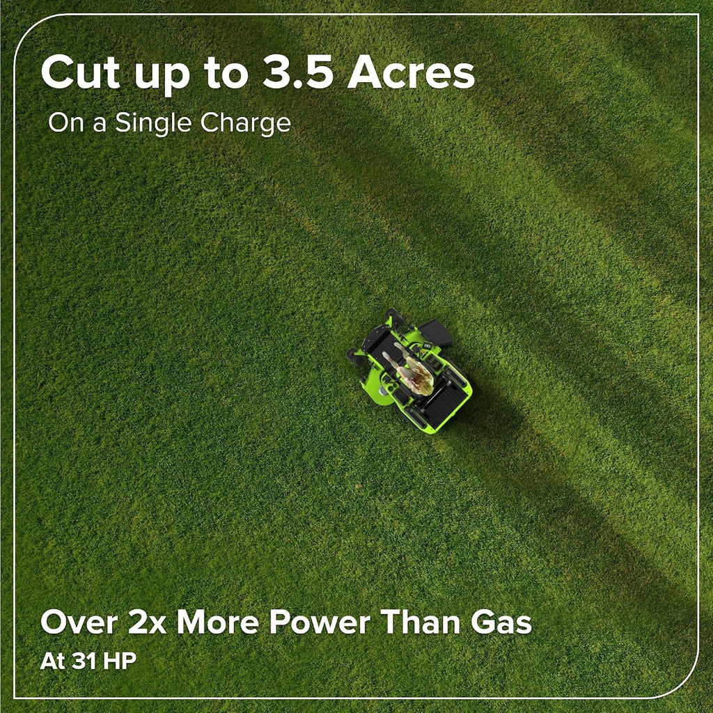 Greenworks 60V 54" MaximusZ Zero Turn Mower, (2)20Ah+(4)8Ah Batts + Fast Chgr