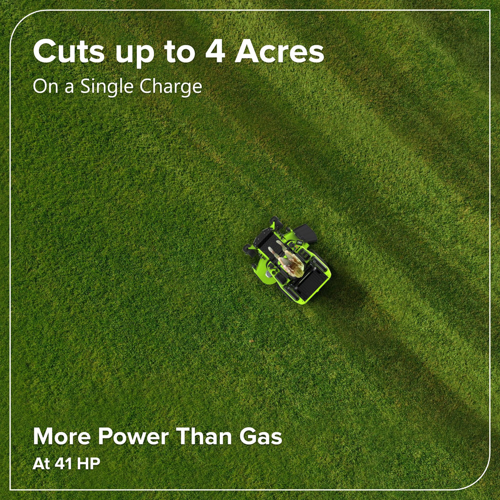 Greenworks 80V 54" MaximusZ Zero Turn Riding Lawn Mower, (2) 16.0Ah + (4) 6.0Ah Batteries and 1.5kW Fast Charger
